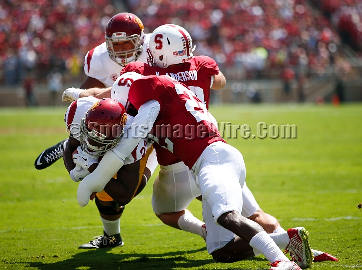 2014StanfordUSC-027.JPG - Sept. 6, 2014; Stanford, CA, USA; Stanford Cardinal  against the USC Trojans at  Stanford Stadium. USC defeated Stanford 13-10. 